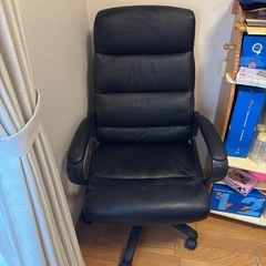 【お話中のためメッセージお控えください】オフィスチェア　黒　