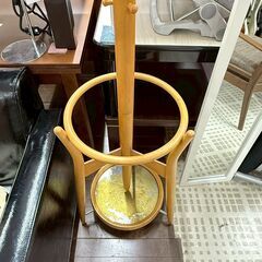 秋田木工 ポールハンガー レトロ 直径40cm 高さ185cmの画像