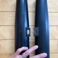 【値下げ致しました】ハーレー フロントフォークカバー ブラックの画像