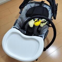 KATOJI バウンサー グレー 机付き やぶれありの画像