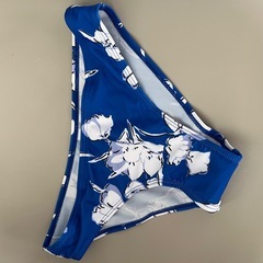 未使用 上下セット　フラワー レトロ 水着 サイズSの画像