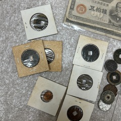 古銭　昔のお金パッケージ入りの画像
