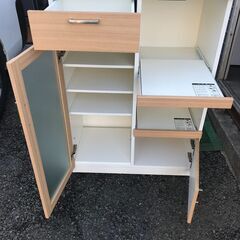 hf250417-004Z 共和産業 キッシュ 80ミドルキッチンキャビ NA　120406 キッチン収納 炊飯器置き場の画像