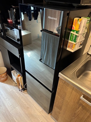 冷蔵庫　ミラー 162リットル