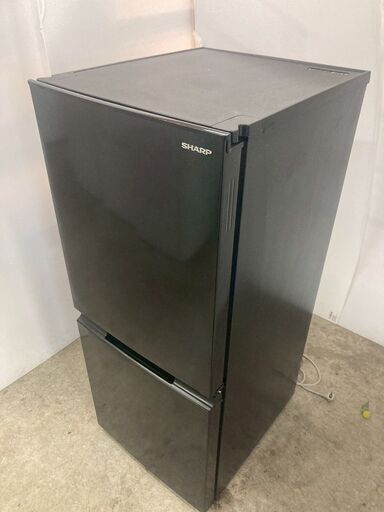 D-409】SHARP シャープ ノンフロン冷凍冷蔵庫 SJ-15E2-B ブラック2023
