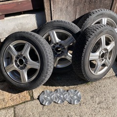 軽のスタッドレスタイヤ155/65/R14一部難有り