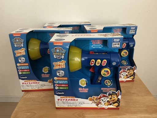 新品　４個セット　パウ•パトロール　パウっとかいけつ！チェイスメガホン