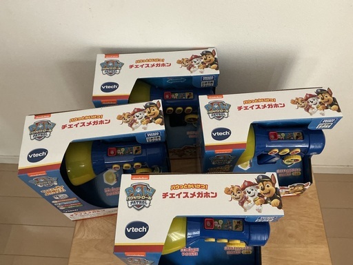 新品　４個セット　パウ•パトロール　パウっとかいけつ！チェイスメガホン