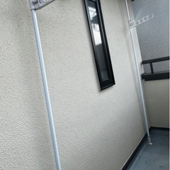 HEIAN SHINDO 突っ張り室内物干し竿受け 1段 ホワイト 耐荷重10kg 高さ175~275cm の画像