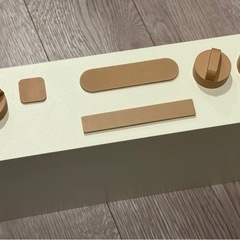 スリーコインズ　おままごと ガスコンロ 木製 キッチンの画像