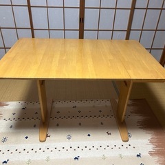 伸長式ダイニングテーブル（ベンチシート付） 