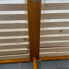 （取引完了）シングルベッド　すのこベッドの画像