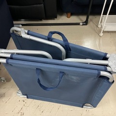 ロ2504-495  ナフコ 折りたたみベット コット キズ汚れ有りの画像