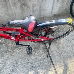 ブリジストン 24インチ 買取 引取 子供  レッド&ブラック 男の子 7段変速 マウンテン 中古 自転車　の画像