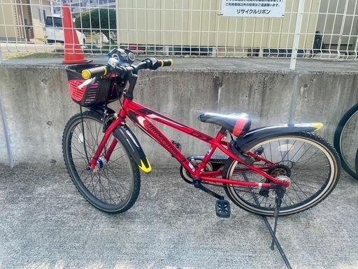 ブリジストン 24インチ 買取 引取 子供  レッド&ブラック 男の子 7段変速 マウンテン 中古 自転車　