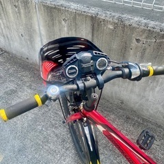 ブリジストン 24インチ 買取 引取 子供  レッド&ブラック 男の子 7段変速 マウンテン 中古 自転車　の画像