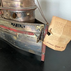 【値下げ】Marine Decoration; Brass-work Shipマリンインテリア　船のオブジェの画像