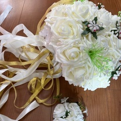 ウェディングブーケ　造花