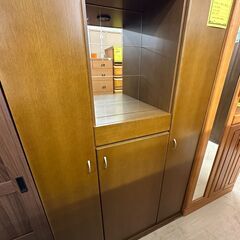 ジモティ来店特価!!　ハイシューズボックス　ブラウン　　J-25...