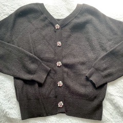 MISCH MASCH 黒ニット ロンティ クロ ミッシュマッシュ　キラキラの画像