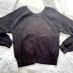 MISCH MASCH 黒ニット ロンティ クロ ミッシュマッシュ　キラキラの画像