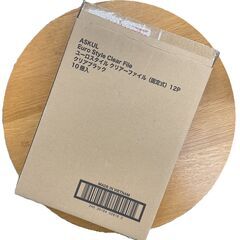【まとめ買い】 クリアファイル 10冊入り 固定式 12P クリアブラックの画像