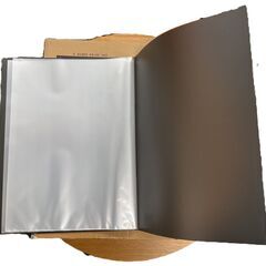 【まとめ買い】 クリアファイル 10冊入り 固定式 12P クリアブラックの画像