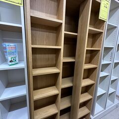 ジモティ来店特価!!　スライド式本棚　ナチュラル　J-250448