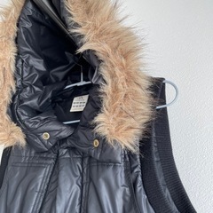 adidas ベスト 金黒 00′s Y2K ビンテージ ファー付きの画像