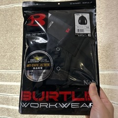 BURTLE 長袖シャツ2枚　ブラック　LLサイズ　※会社記名あり