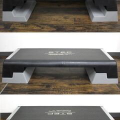 ≪ZS340-⑦ジ≫Reebok/リーボック エクササイズ用ステップ台 踏み台昇降 ステッパー 高さ調節可能/高さ約15cm/20cm/25cm 現状品の画像