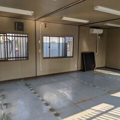 4坪中古ユニットハウス3連棟エアコン付の画像