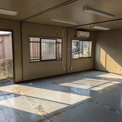 4坪中古ユニットハウス3連棟エアコン付の画像