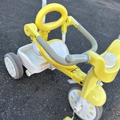 三輪車iimo黄色足台ありの画像