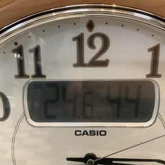 【リサイクルサービス八光】幅35.3㎝　CASIO　電波掛け時計　鳥のさえずり時報　ITM-900FLJの画像