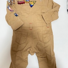 キッズ服 ベージュ 80サイズの画像
