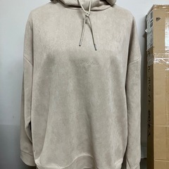 2504-499 WEGO ロゴ刺繍フェイクスウェードプルパーカ...