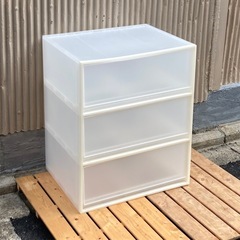 無印良品　ポリプロピレン3段収納ケース
