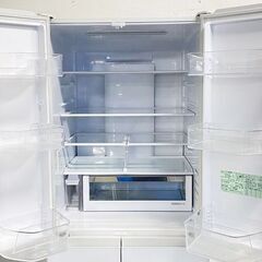 高年式!2021年製! 日立/HITACHI ノンフロン 冷凍冷蔵庫 R-HW52N(XW)型 520L 6ドア クリスタルホワイト 中古家電 店頭引取歓迎 R9377の画像