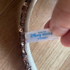 ディズニーシー購入　ミニー　スパンコール　美品　カチューシャ の画像
