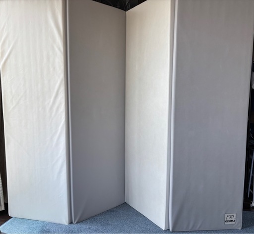 OKUMA シームレスプレイマット 200×160 4cm グレー×ホワイト抗菌 OKUMA シームレスプレイマット 200×160 4cm グレー×ホワイト抗菌