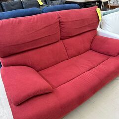 ジモティ来店特価!!　2人掛けソファー　レッド　　J-250458