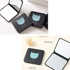 折りたたみ式/キャットコンパクトミラー（新品）の画像