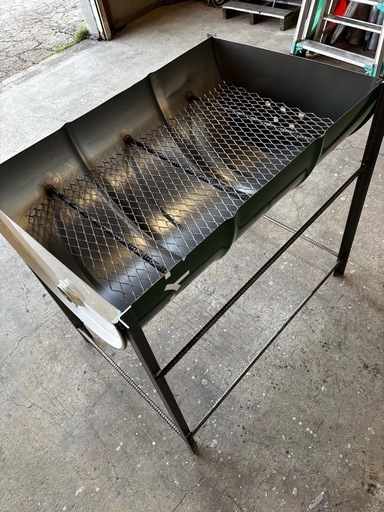 アンジェラ ドラム缶 バーベキューコンロ 本体のみ 日本製 ドラム缶バーベキューコンロ Aセット (高脚4本 火バサミ