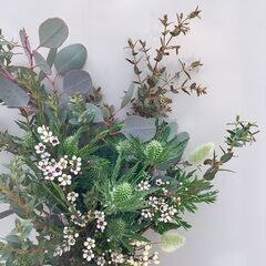 花・ドライフラワースワッグのワークショップの画像