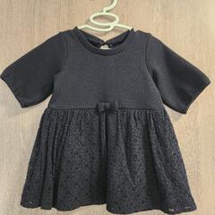⑤BEAMSmini 黒レースワンピースの画像