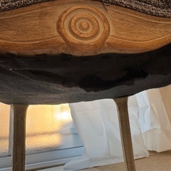 グレー アンティーク調ソファ 猫足　シャビーシックの画像