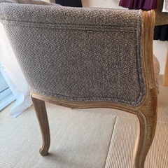 グレー アンティーク調ソファ 猫足　シャビーシックの画像