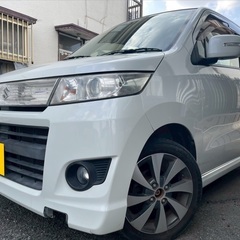ターボ搭載！月々8千円〜分割払い可‼️ 車検2年付き！【名義変更代込み】☆スズキ ワゴンRスティングレー☆HDDナビ付き☆走行中DVD見れます☆プッシュスタート☆ドライブレコーダー付きのフル装備☆純正アルミ☆事故修復歴無し☆そのまま乗って帰れます！の画像