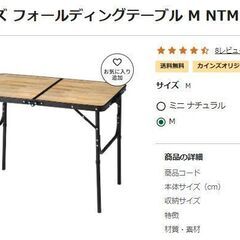 【状態悪】カインズ フォールディングテーブル M NTM-9060の画像